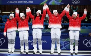 Sweden women’s curling team celebrates gold after 6-5 win over Switzerland in 2026 final